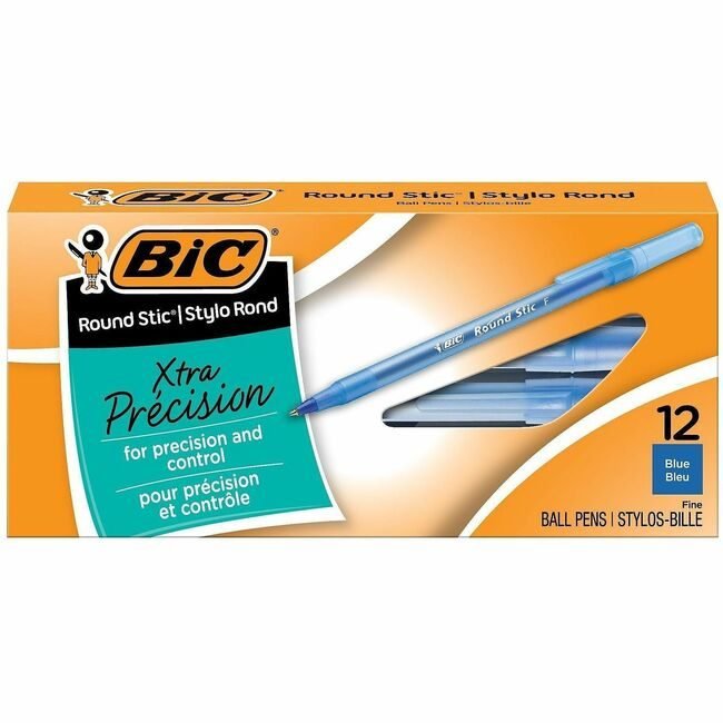 BIC Corporation Pen Roundstic Bp Fine Be Dz BICGSF11-BE