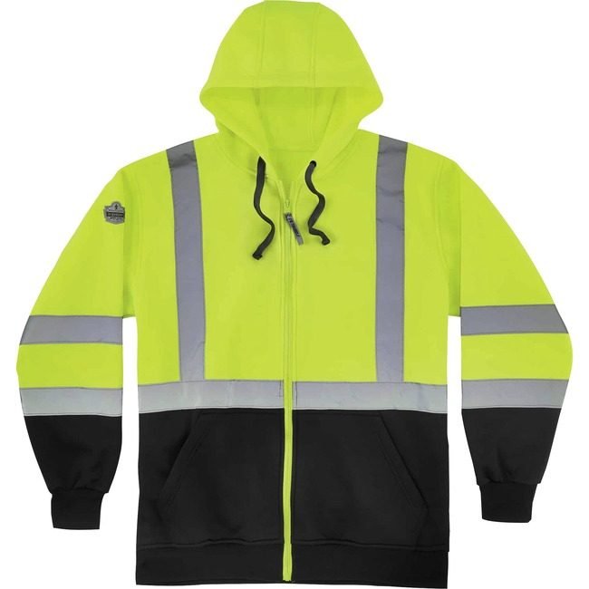 Ergodyne Sweatshirt Hooded 2X Lime EGO21846