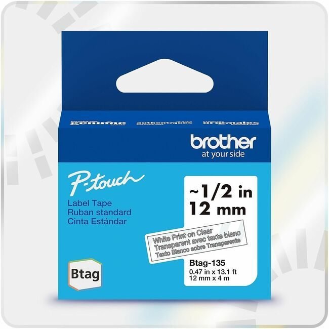 Brother International Tape Label Btag We On Cl BRTBTAG135
