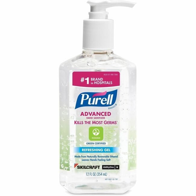 Varies / verify SKU SKU-LEVEL VERIFICATION REQUIRED Sanitizer Hnd Fm Gn Crt 12Z NSN4907365
