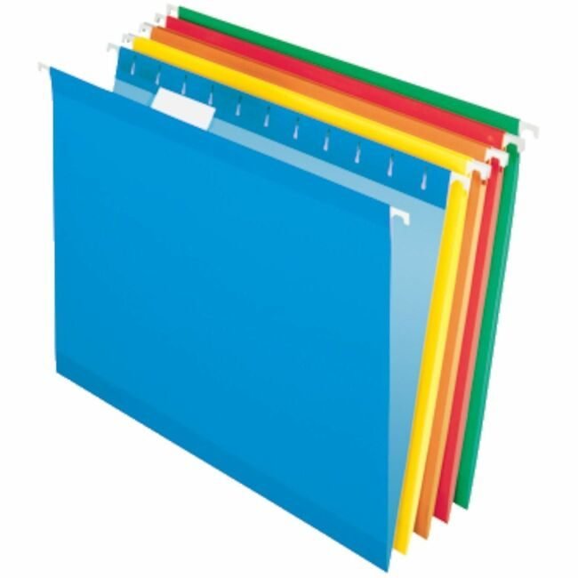 Business Source Folder Reinf Hang 25 Assorted BSN34112