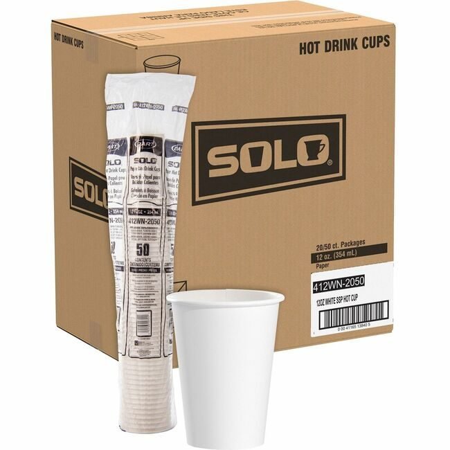 Dart Container Corporation Solo Cup Hot 12OZ White SCC412WN-2050