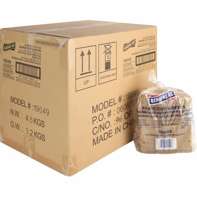 Genuine Joe Sleeve Cup Corrugated GJO19049CT