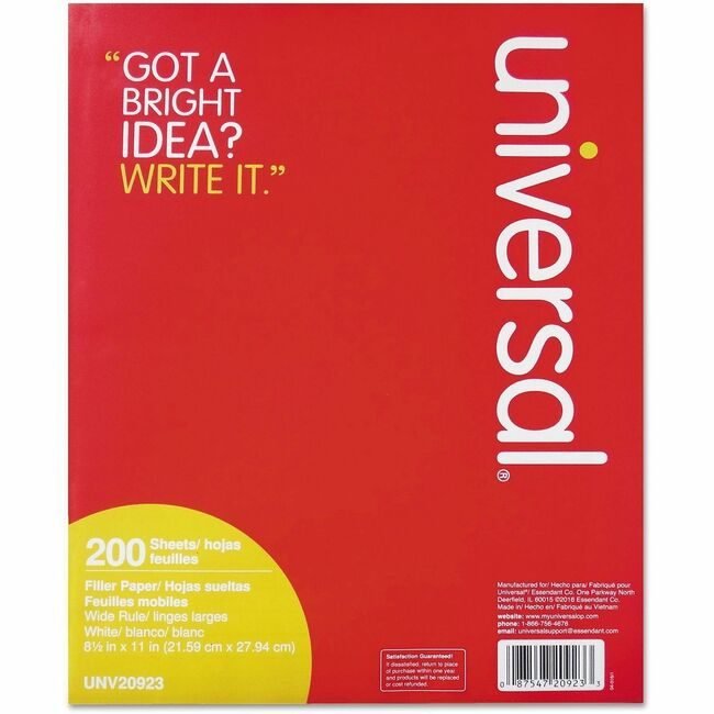 Universal Office Products Sheet Filler 11X8.5 200SH UNV20923