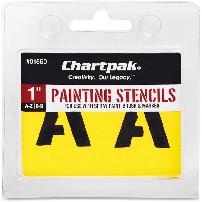 Chartpak Letters/Numbers Stencils Paint CHA01550