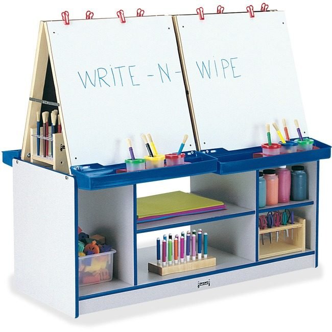 Jonti-Craft, Inc. Center Art 4-STATION Blue JNT0294JCWW003