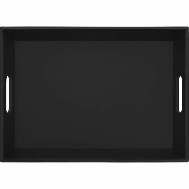 Dacasso Tray Serving Lthr Black DACA1033