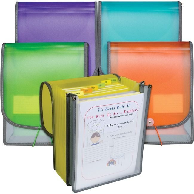 C-Line Products File Bckpck Vert 7PKT Assorted CLI58700