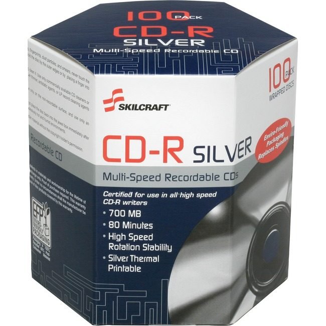 SKU-LEVEL VERIFICATION REQUIRED Spindle Cd-R Print 100 Pack NSN6582773