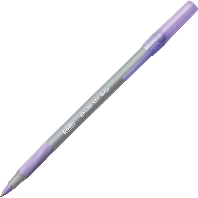 BIC Corporation Pen Roundstic Grip Medium Pe BICGSMG11-PE