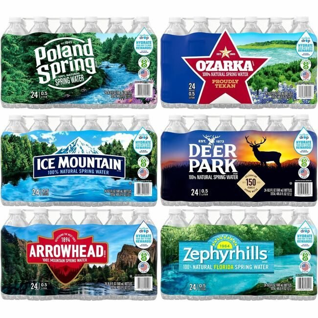 Primo Brands Poland Spring Water Bottled .5LTR NLE101243PL