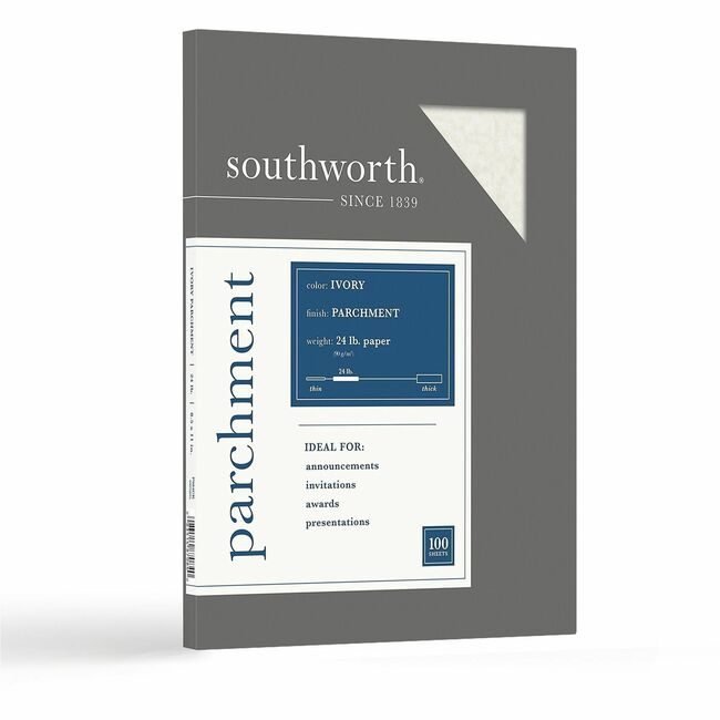 Southworth Paper Parchment 24# Ivory SOUP984CK