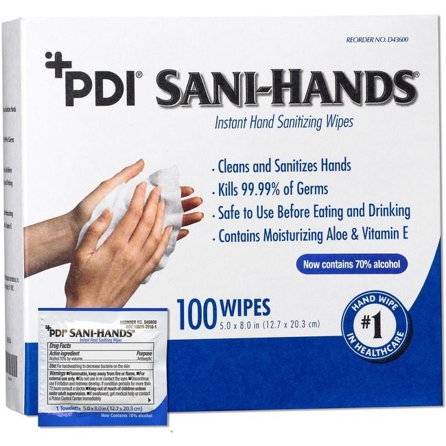 PDI Healthcare Wipe Sani-Dex Alc Indv Pkt PDID43600CT