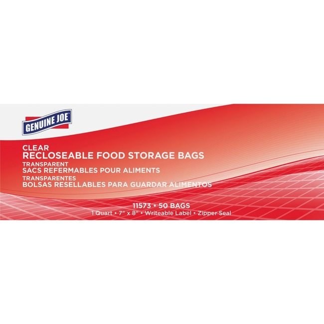 Genuine Joe Bag Quart 50 CT GJO11573