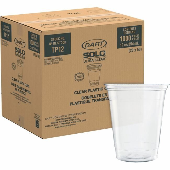 Dart Container Corporation Solo Cups Pet Squat SCCTP12