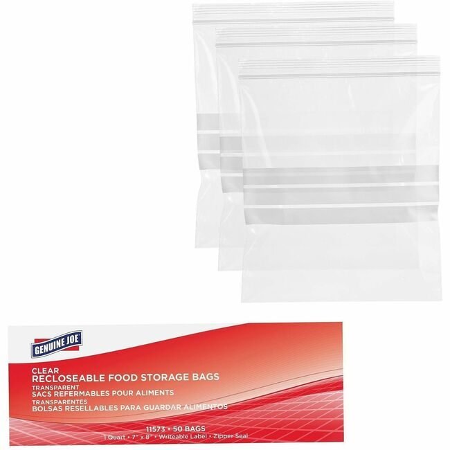 Genuine Joe Bag Quart 50 CT GJO11573CT