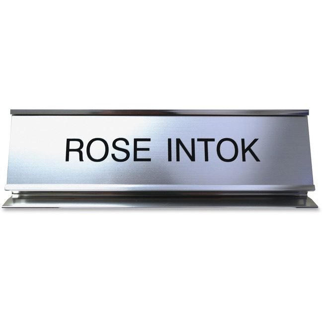 Shachihata / Xstamper Sign Dsk Pedstl Aluminum 2X8 Sr XSTK51