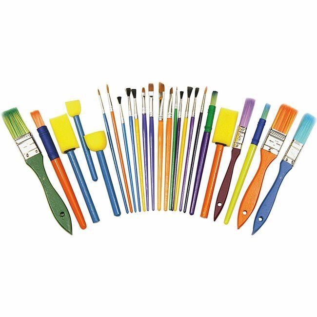 Pacon Corporation Brush Starter Set Assorted 25PC PAC5180