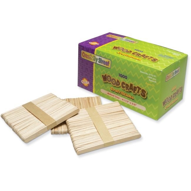 Pacon Corporation Stick Crft Wood 1000PC Ntl PAC377501