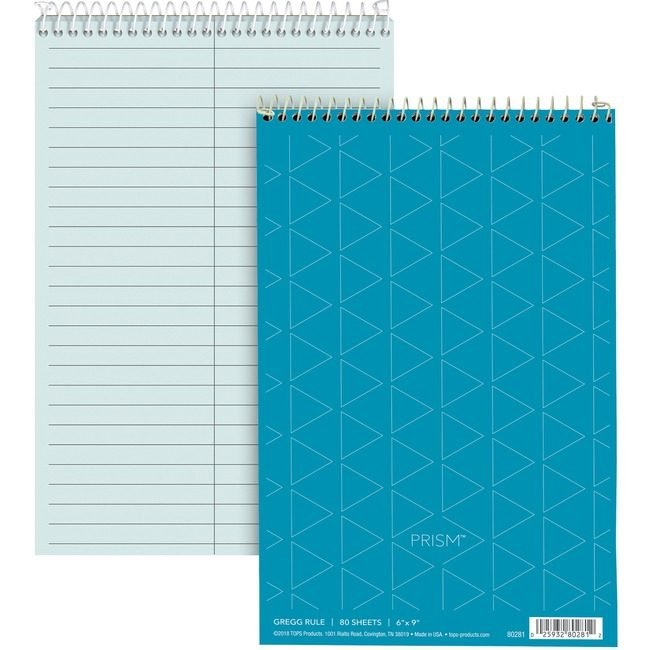 TOPS Products Book Steno Prism Gregg Blue TOP80284