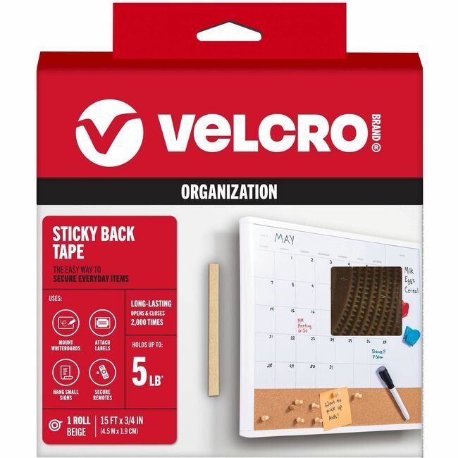 Velcro Companies Brand Tape Mounting 15FTX3/4IN VEK90083