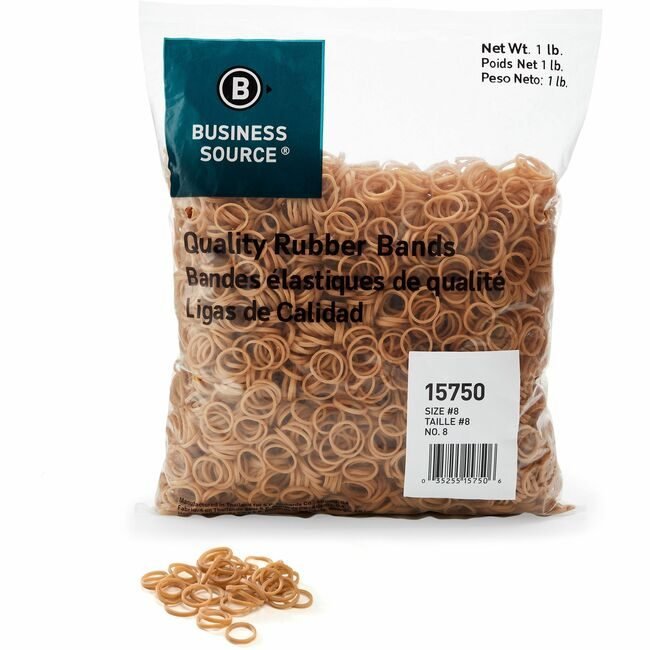Business Source Rubberbands SIZE #8 1LB BSN15750