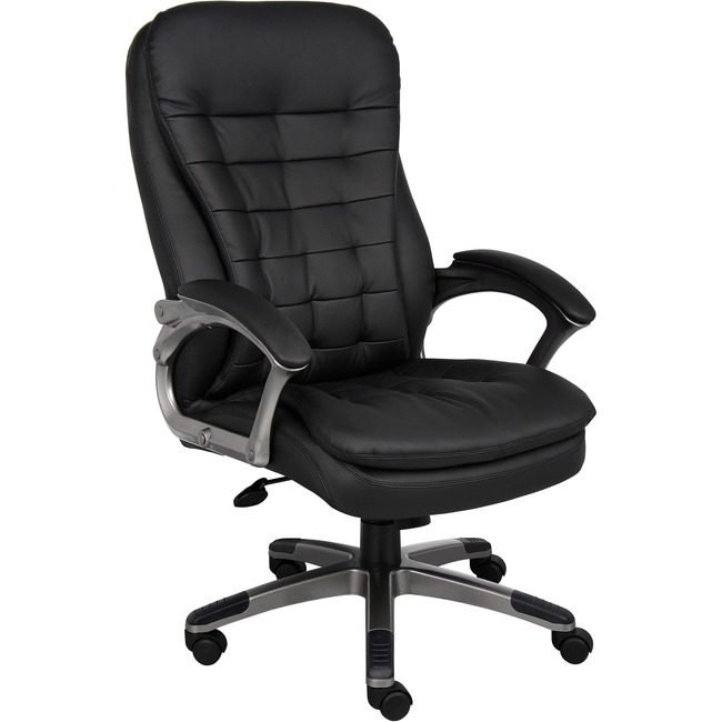 Boss Office Products High Back Exec Blk Cp Vinyl BOPVSBO9331