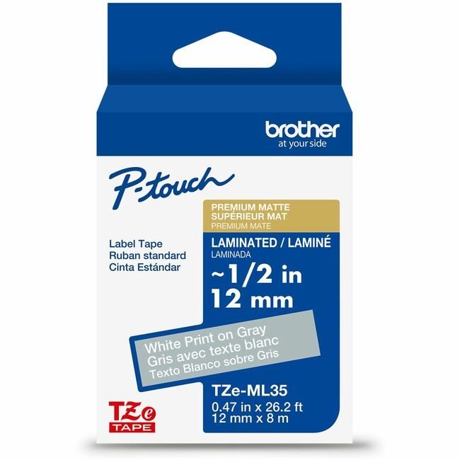 Brother International Cartridge Tape Matte 1/2" BRTTZEML35G