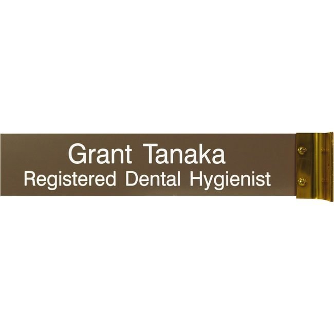 Shachihata / Xstamper Sign Corridor Aluminum 2X10 Gd XSTW45