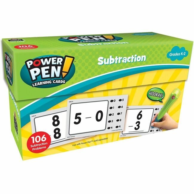 Teacher Created Resources Cards Lrning Subtraction Pwr P TCR6458