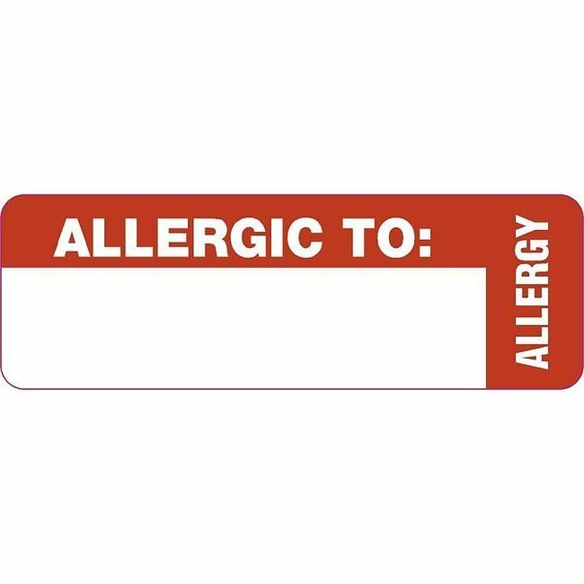 Tabbies Label Wrap To Allergic 3X1 TAB40562