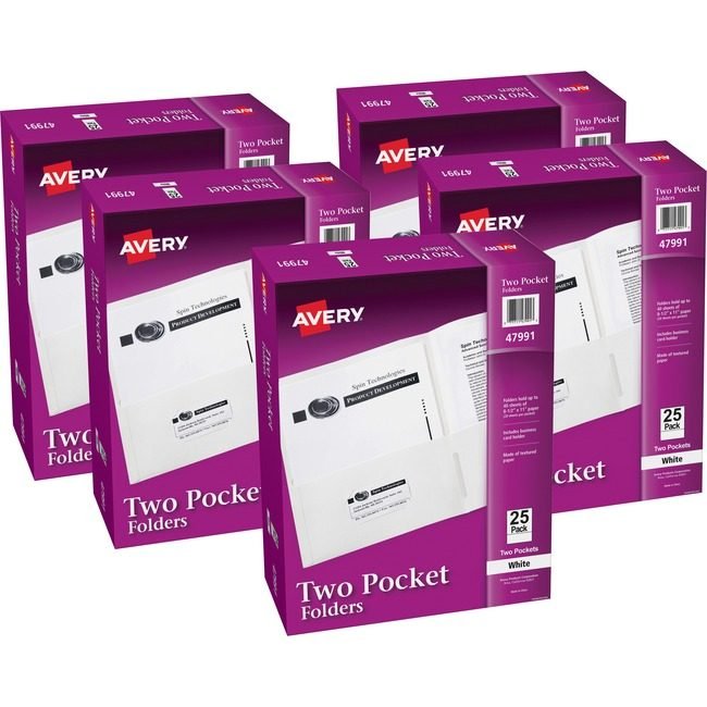 Avery Products Corporation Folder 2-POCKET Letter We AVE47991CT