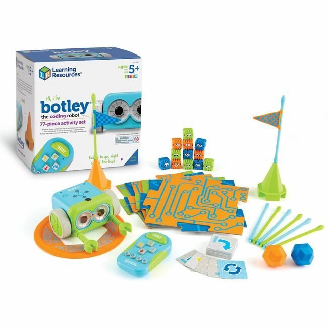 Learning Resources Set Actvty Robot Cdng 77PC LRNLER2935