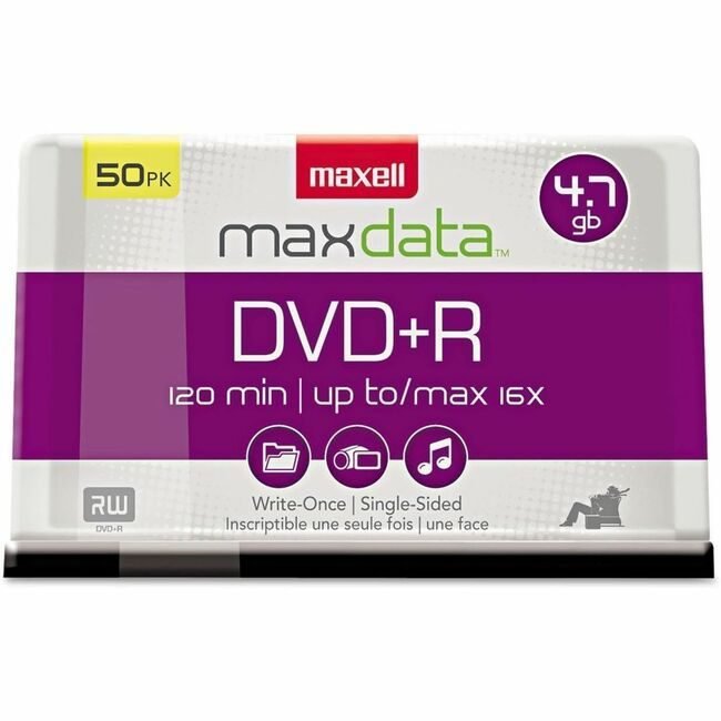 Maxell Dvd-R 4.7GB Branded 50 SPND MAX639013