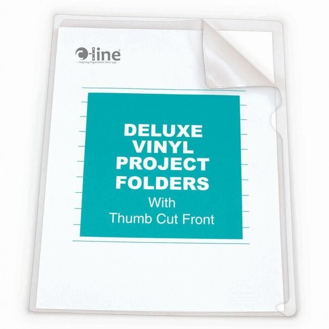 C-Line Products Folder File Ply Letter Nglr Clear CLI62138