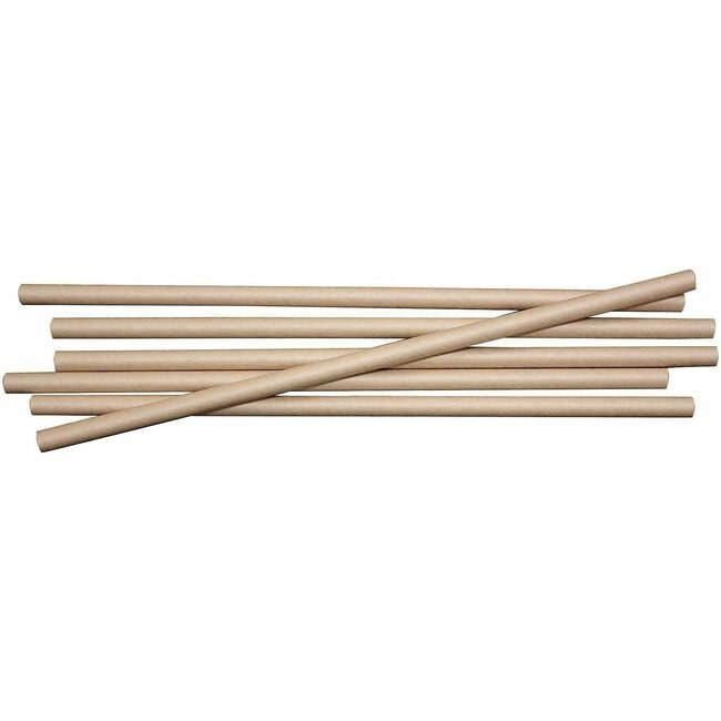 World Centric Straw Kraft 8" Natural 6000 WORSTPA8K