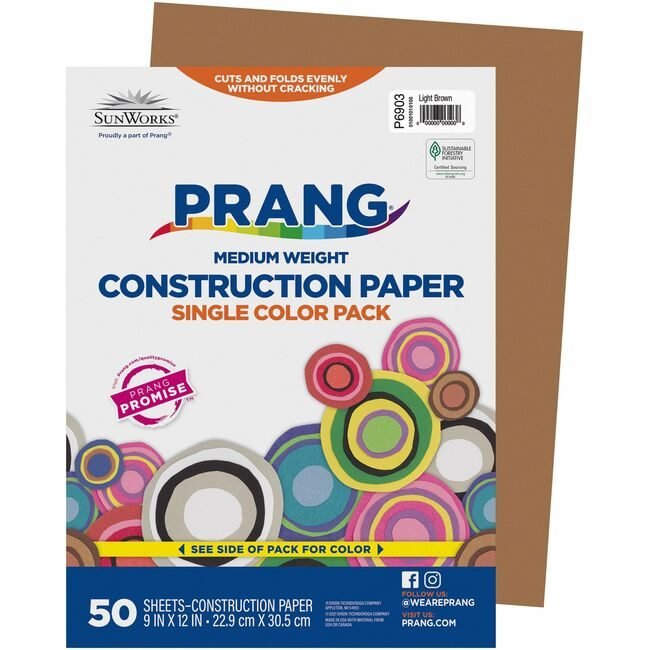 Pacon Corporation Paper Constr 9X12 Lbn 50SH PAC6903