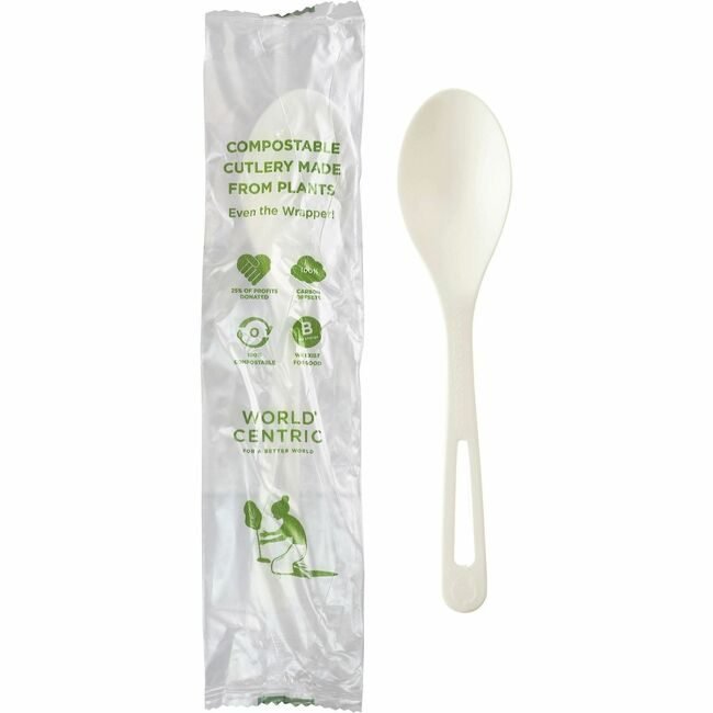 World Centric Spoon Tpla 6" 750/CT White WORSPPSI