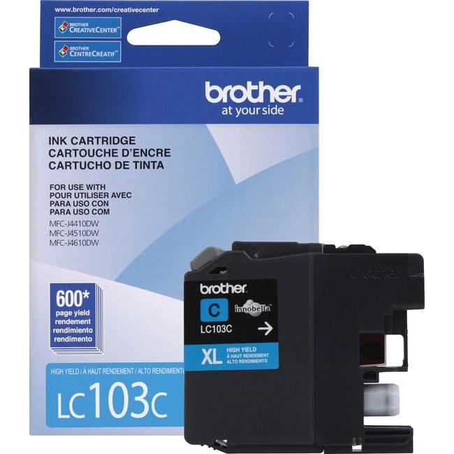 Brother International Cartridge Ink 600 PG Cyn BRTLC103C