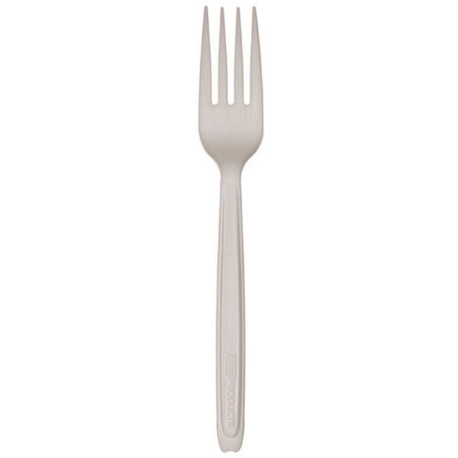 Eco-Products Fork Cutlerease Dis Com White ECOEPCE6FKWHT