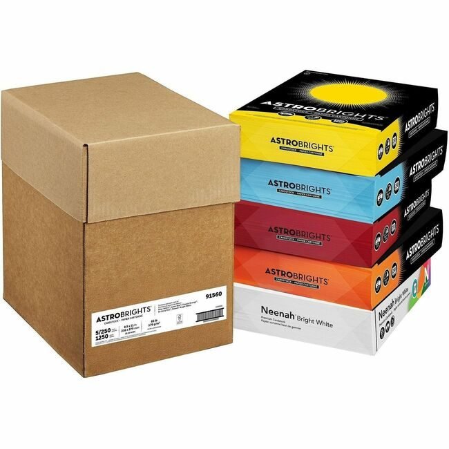 Neenah Paper, Inc. Astrobrights Astrobrt 65# Mixed Ctn WAU91560