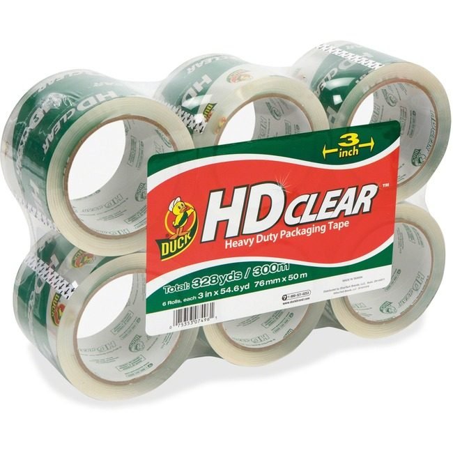 Shurtape Technologies Duck Brand Tape Pkg Hd 3"WIDE 55YD 6 Pack DUC307352