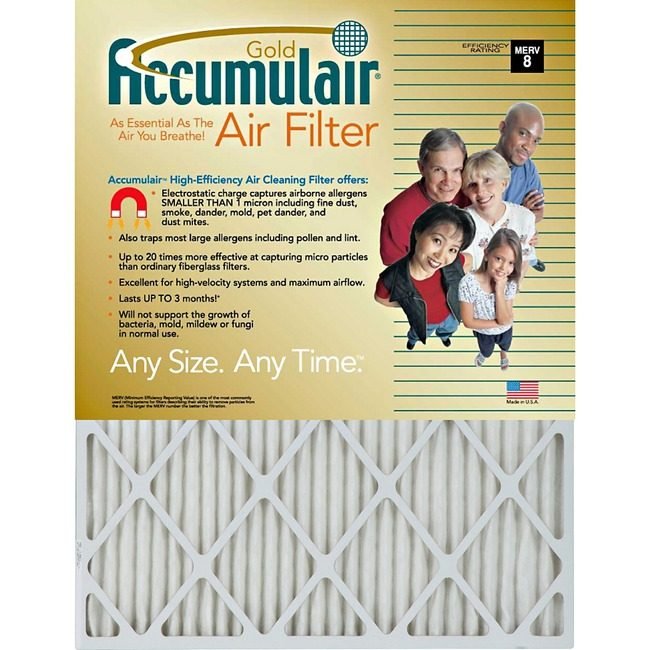 AirFilters.com Accumulair Filter Gold 24X24X1 FLNFB24X244