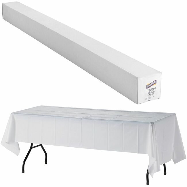 Genuine Joe Tablecover Plstic 40X300 We GJO10324