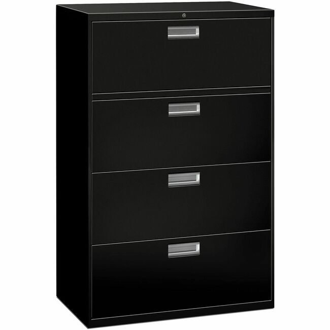 The HON Company File Lat 4DRW 36"-W/LOCK Black HON684L-P