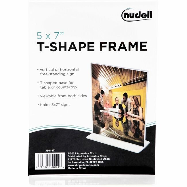 Nu-Dell Manufacturing Frame 5X7 Stand-Up Clear NUD38018Z