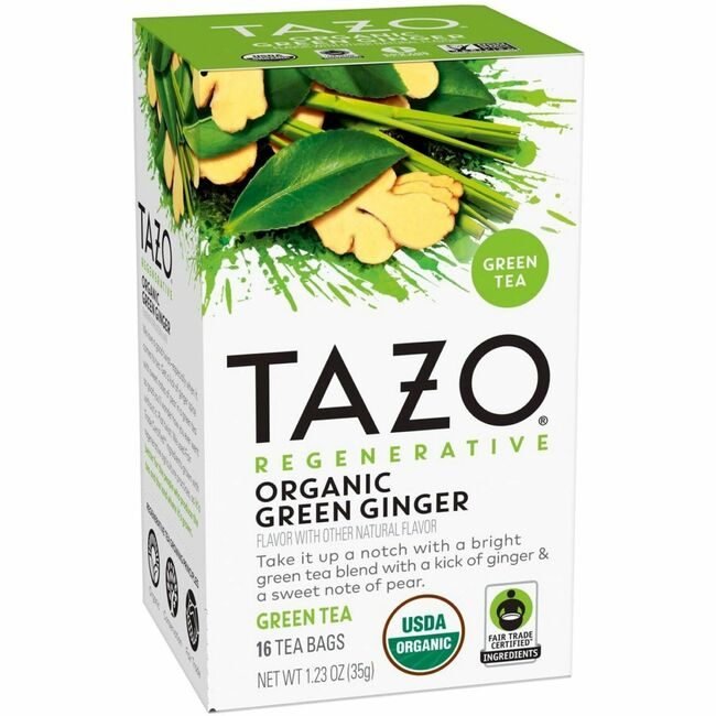 Starbucks Coffee Company Tea Tazo Orgn Gn Gngr 16BG TZO00356