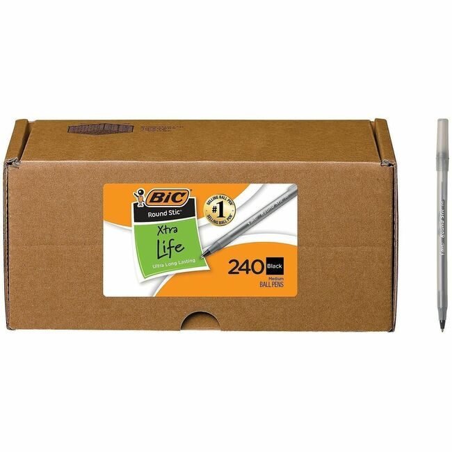 BIC Corporation Pen Rnd Stic Black 240/CT BICGSM240BK