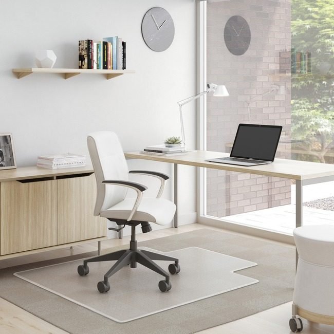 Deflecto Chair Mat Stud 45X53 Lip Bev DEFCM14233