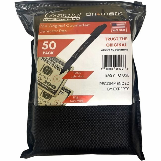 Dri Mark Products Pen Detctr Cntrft Pckt 50 Pack DRICFD50PK
